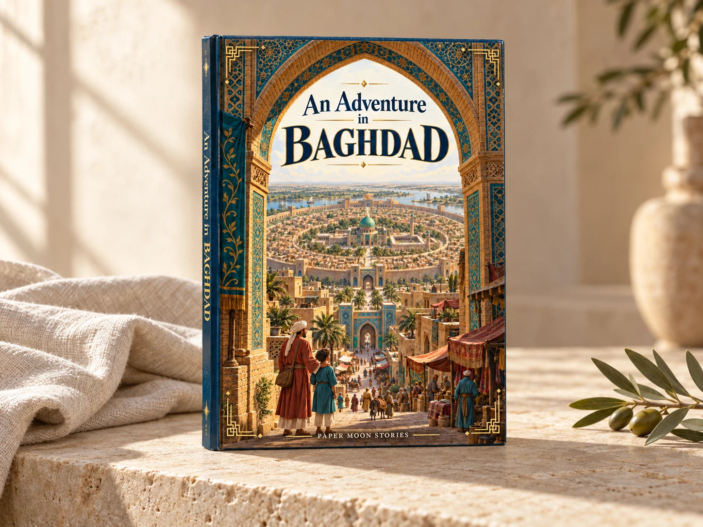 Illustrative hardback with a rigid cover