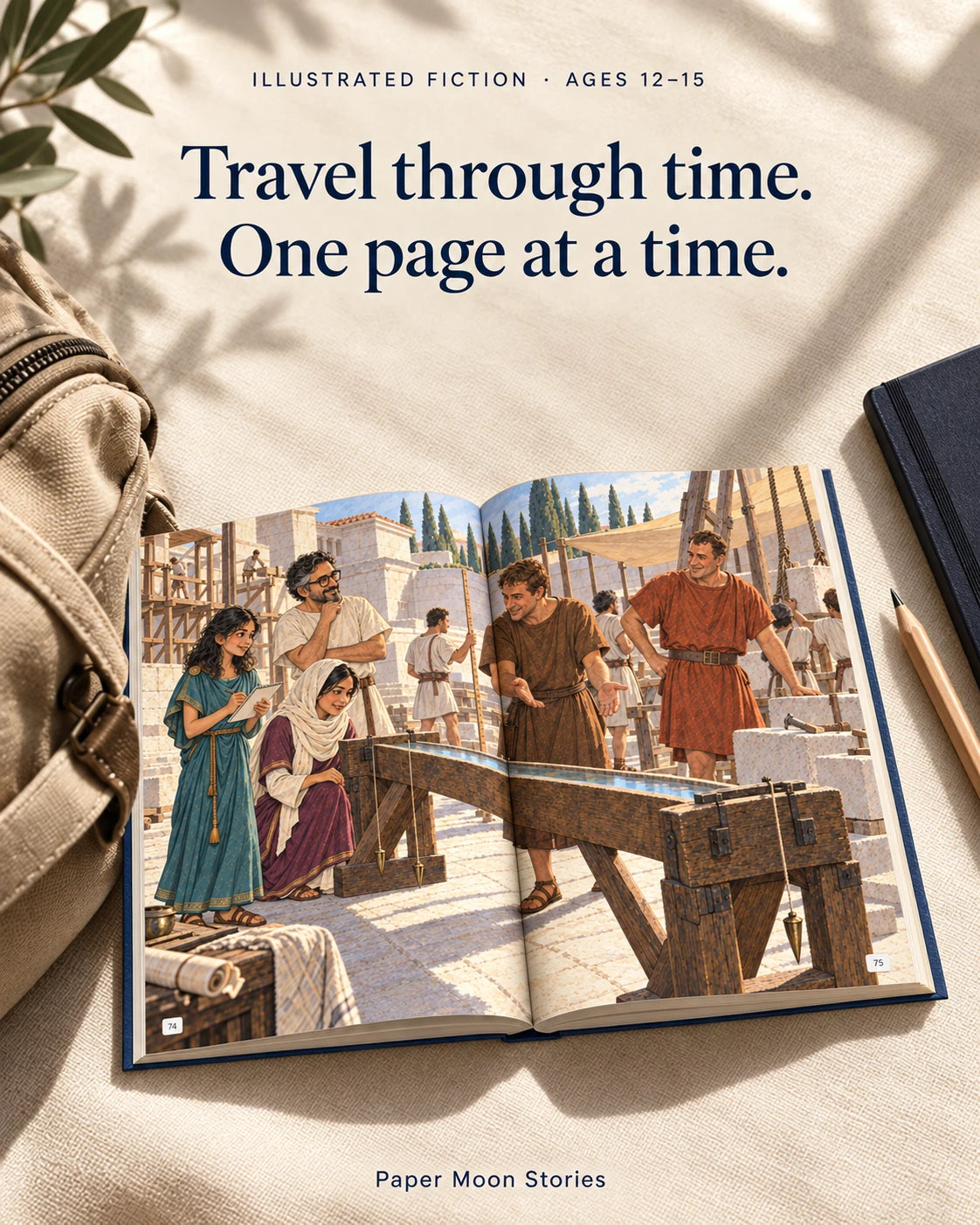Following questions through the Roman world; illustrative book photograph