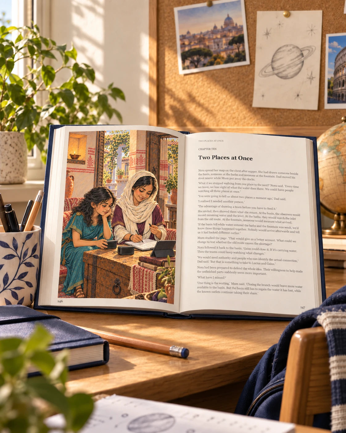 Room for one more question; illustrative book photograph