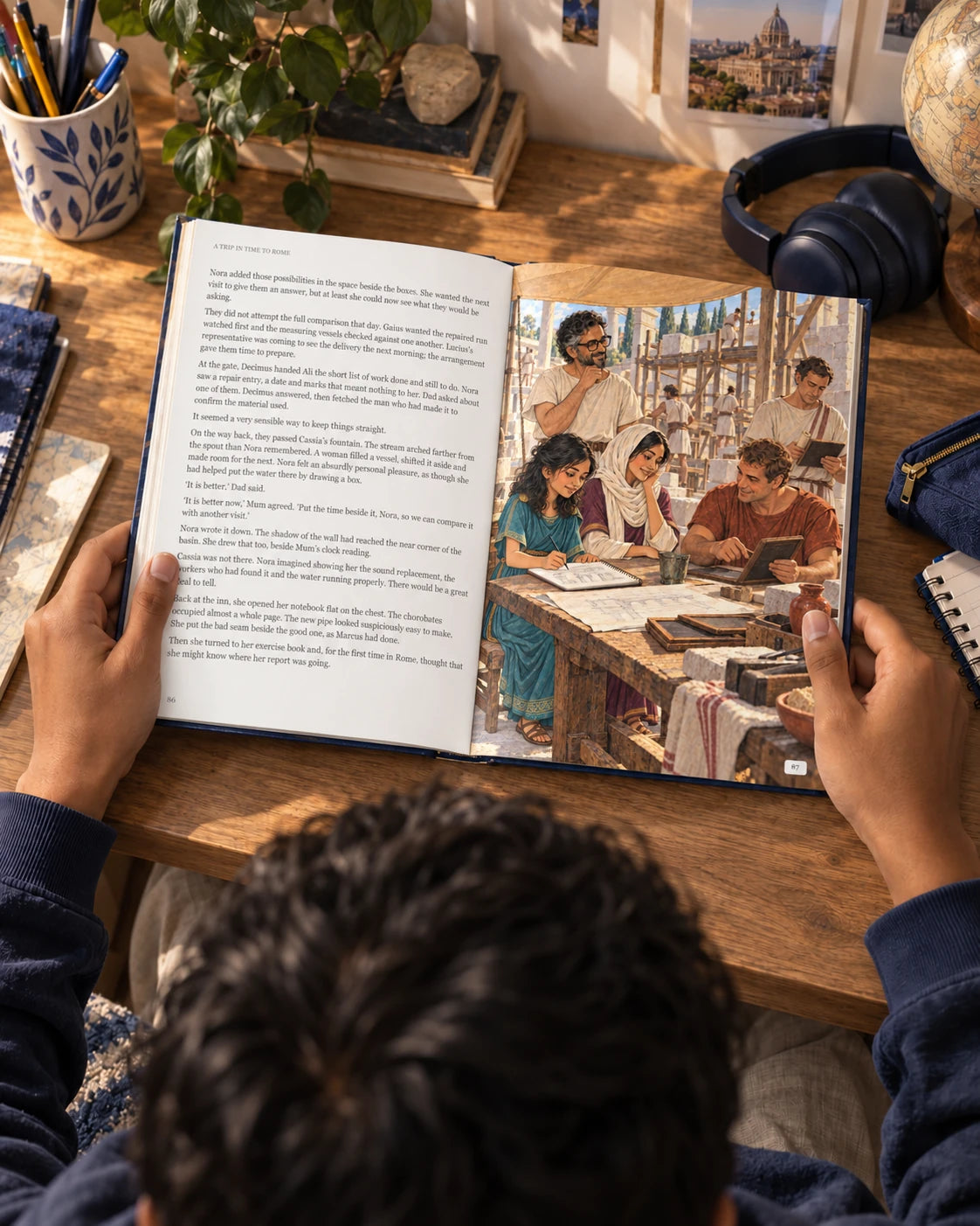 Plans, records and a closer look; illustrative book photograph